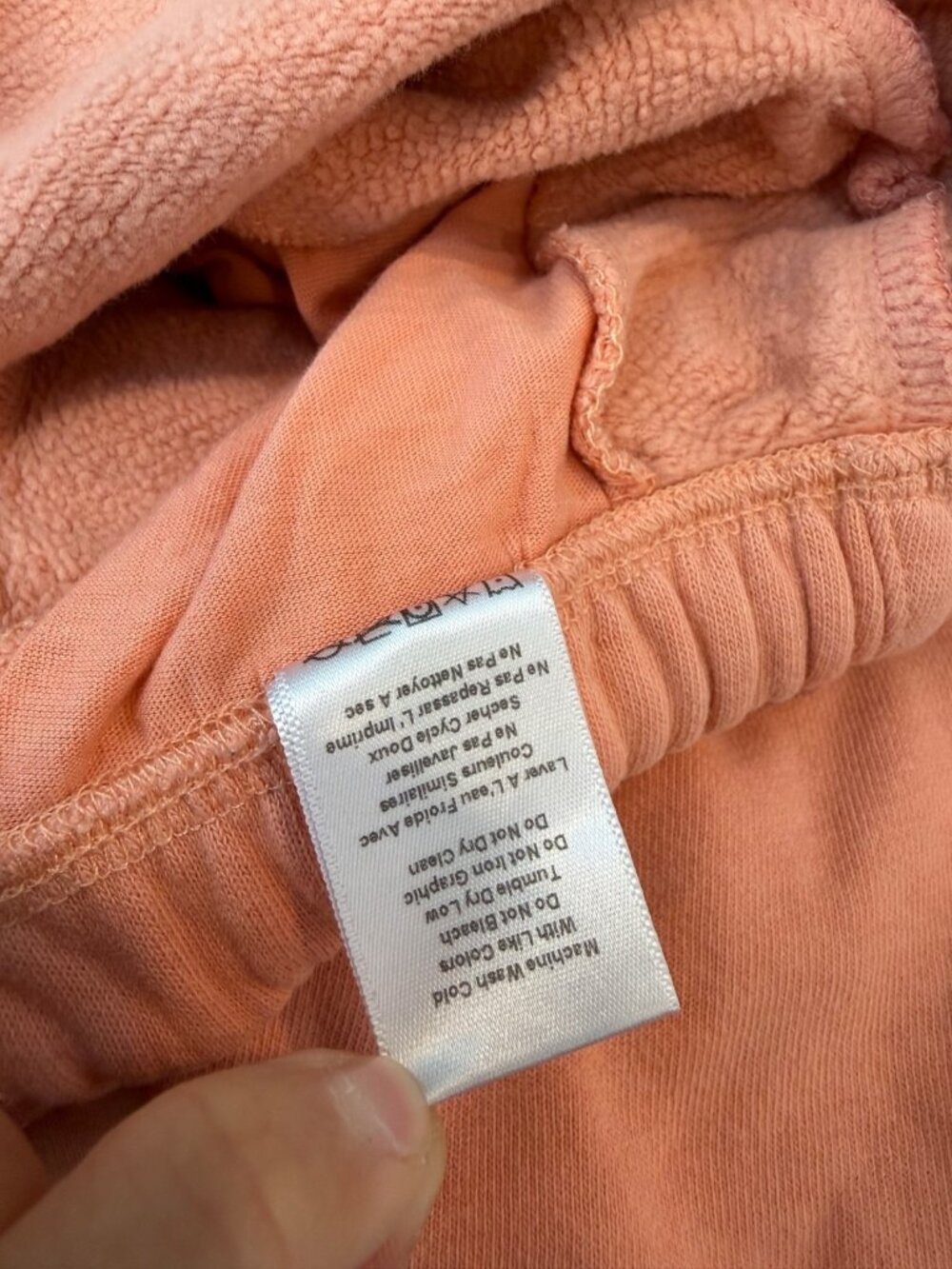 Spiritual Gangster Women's Coral Orange Jogger Sweatpant Size Medium 100% Cotton - Picture 7 of 7
